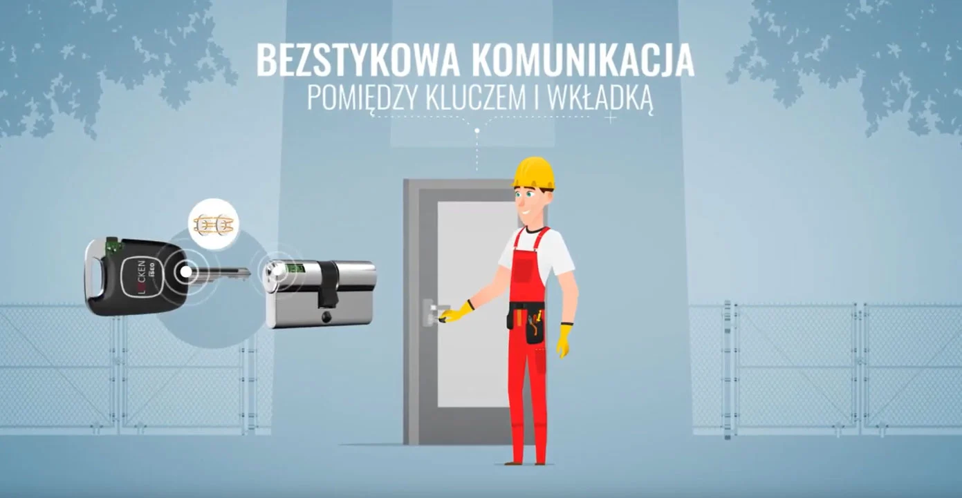 Bezstykowa komunikacja pomiedzy kluczem i wkladka